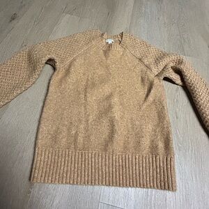 jcrew womans wool Tan Sweater